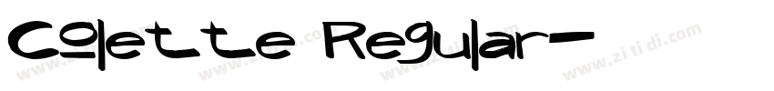 Colette Regular字体转换
